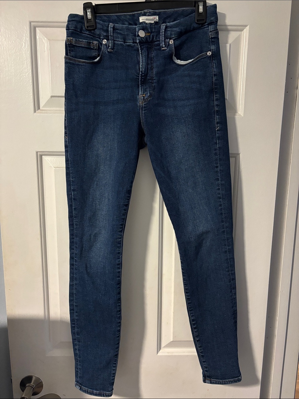 Good American Women’s Blue Denim Skinny Jeans Size 6/28